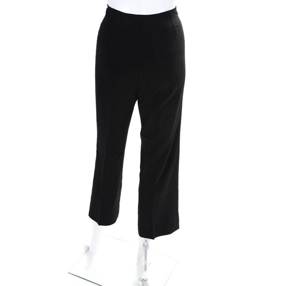 Serge & Real Womens Mid Rise Tapered Pleated Ankle Pants Black Size 4 - Picture 3 of 5